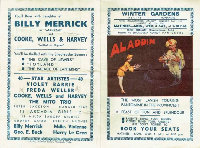 Framed Print : Aladdin, Winter Gardens Theatre, Morecambe Framed Print : Aladdin, Winter Gardens Theatre, Morecambe