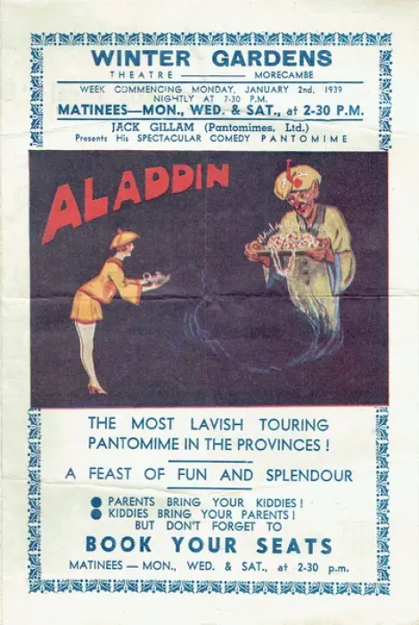 Framed Print : Aladdin, Winter Gardens Theatre, Morecambe Framed Print : Aladdin, Winter Gardens Theatre, Morecambe
