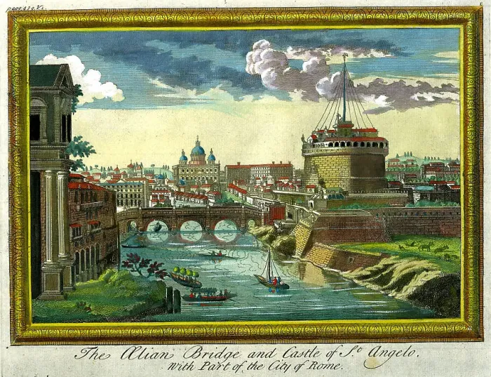 Framed Print : Alain Bridge And Castle of St Angelo, Rome Framed Print : Alain Bridge And Castle of St Angelo, Rome