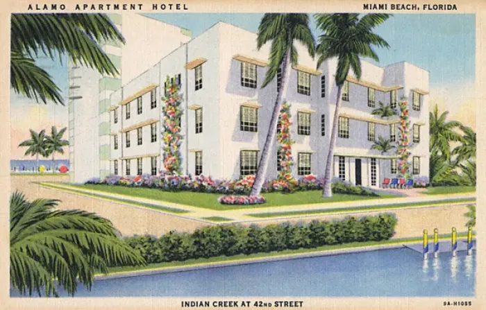 Framed Print : Alamo Apartment Hotel, Miami Beach, Florida, USA Framed Print : Alamo Apartment Hotel, Miami Beach, Florida, USA