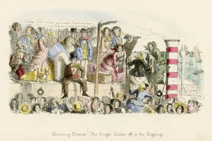 Framed Print : Alarming prospect 1853 / Leech Framed Print : Alarming prospect 1853 / Leech