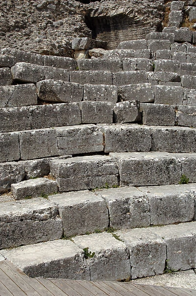 Albania. Butrint. Greek Theater. 3rd century B. C. Benches