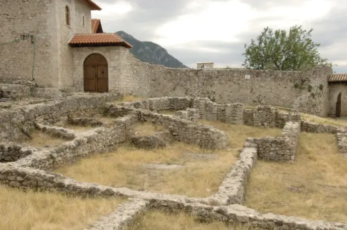Framed Print : Albania. Kruje. Kruje castle. Ruins Framed Print : Albania. Kruje. Kruje castle. Ruins