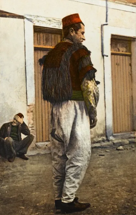 Framed Print : Albania - Man in traditional peasant costume Framed Print : Albania - Man in traditional peasant costume