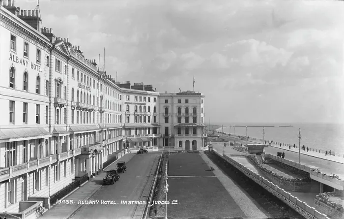Framed Print : Albany Hotel and Seafront in Hastings Framed Print : Albany Hotel and Seafront in Hastings