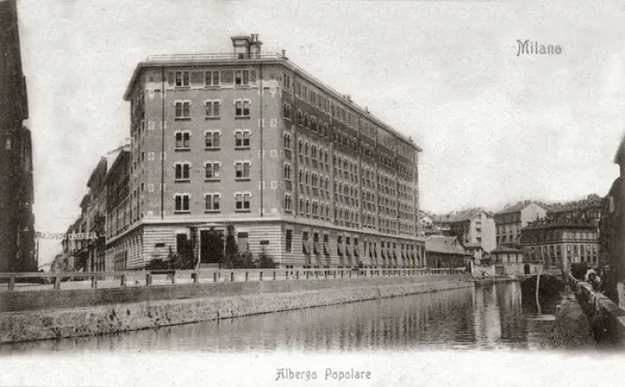 Framed Print : The Albergo Popolare in Milan Framed Print : The Albergo Popolare in Milan