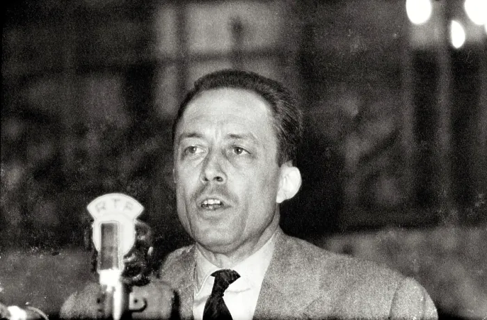 Framed Print : Albert Camus, (1913-1960), probably Paris Framed Print : Albert Camus, (1913-1960), probably Paris
