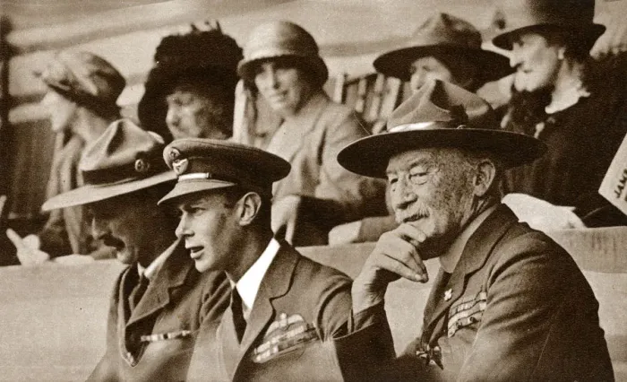 Framed Print : Albert, Duke of York and Lord Baden-Powell, Wembley Jamboree Framed Print : Albert, Duke of York and Lord Baden-Powell, Wembley Jamboree