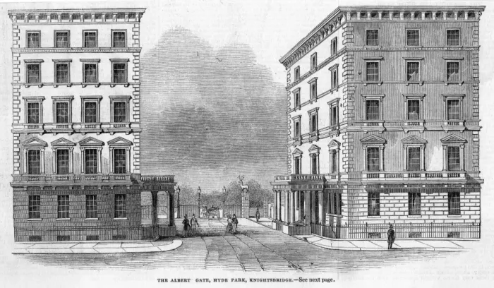 Framed Print : Albert Gate, London Framed Print : Albert Gate, London