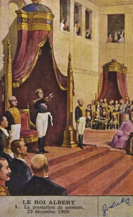 Framed Print : Albert I Takes Oath Framed Print : Albert I Takes Oath