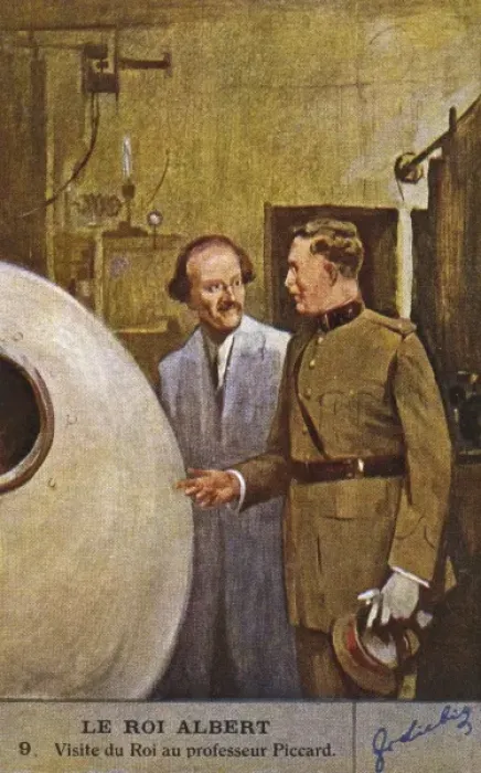 Framed Print : Albert with Piccard Framed Print : Albert with Piccard
