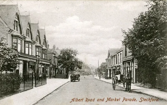 Framed Print : Albert Road & Market Parade, Stechford, Warwickshire Framed Print : Albert Road & Market Parade, Stechford, Warwickshire