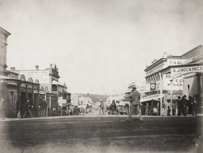 Framed Print : Albert Street, Brisbane, Australia, 1880 s Framed Print : Albert Street, Brisbane, Australia, 1880 s