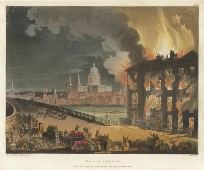 Framed Print : Albion Mills Fire Framed Print : Albion Mills Fire