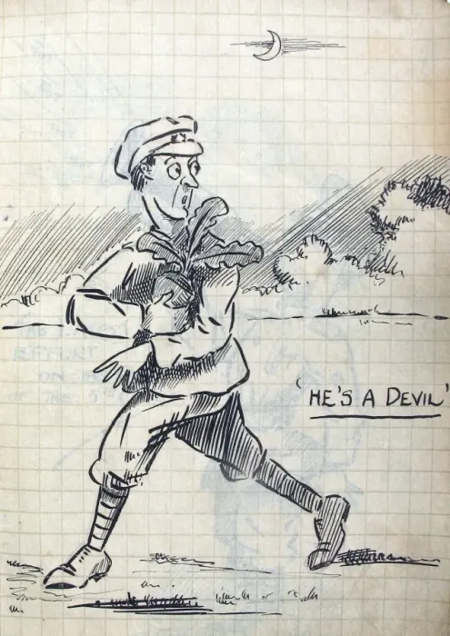 Framed Print : Album of 53 drawings done whilst on sctive service - WWI Framed Print : Album of 53 drawings done whilst on sctive service - WWI