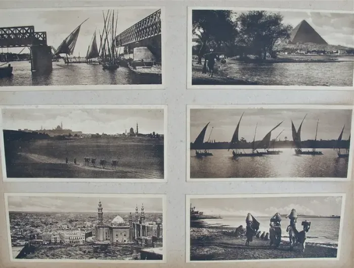 Framed Print : Album - Assorted photos and postcards of Egypt & Palestine Framed Print : Album - Assorted photos and postcards of Egypt & Palestine