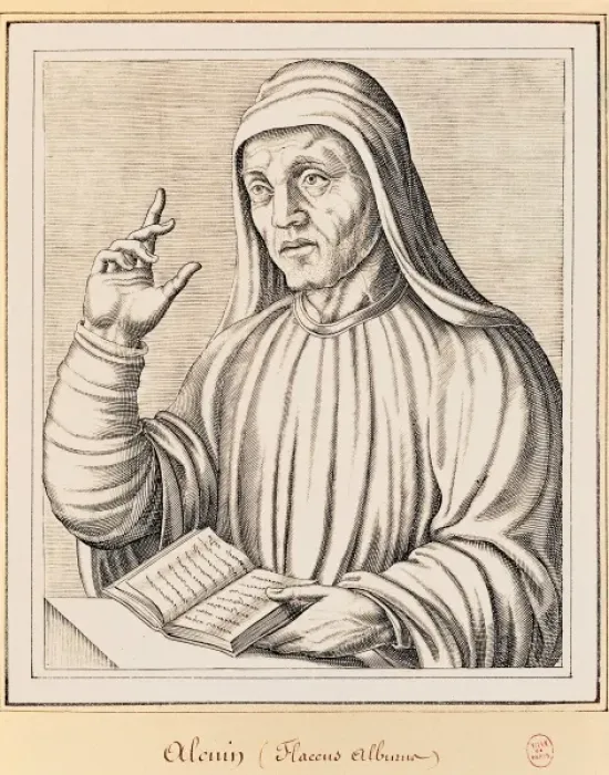 Framed Print : ALCUIN, Albinus Flaccus (735-804) Framed Print : ALCUIN, Albinus Flaccus (735-804)