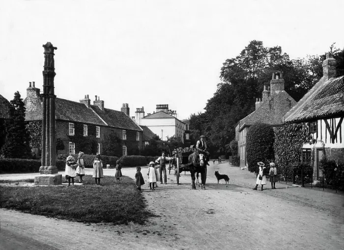 Framed Print : Aldborough Northumberland early 1900s
