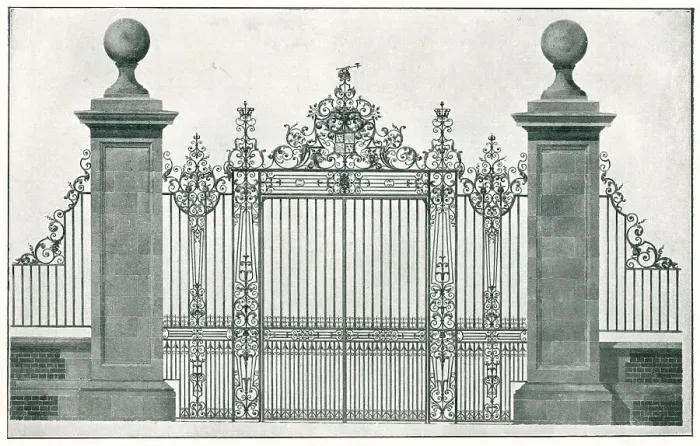 Framed Print : Aldenham House Gates, Elstree Framed Print : Aldenham House Gates, Elstree