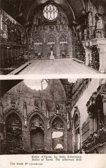 Framed Print : The Aldermen Hall, Ypres, West Flanders Framed Print : The Aldermen Hall, Ypres, West Flanders