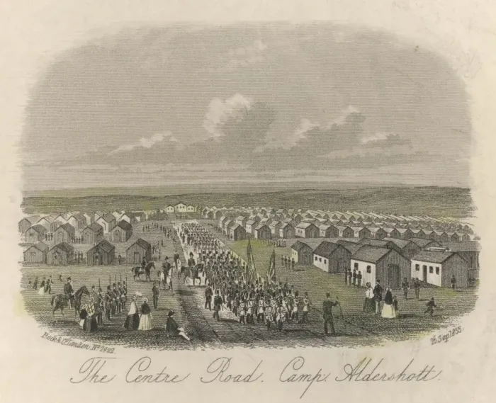 Framed Print : Aldershot Camp / 1855 Framed Print : Aldershot Camp / 1855
