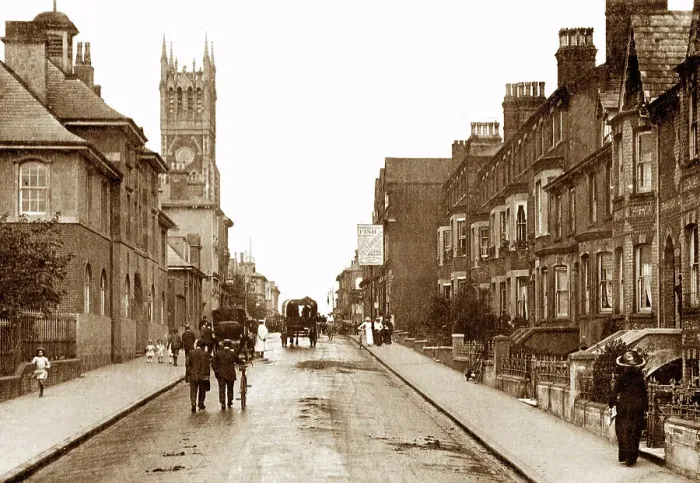Framed Print : Aldershot Grosvenor Road early 1900s Framed Print : Aldershot Grosvenor Road early 1900s
