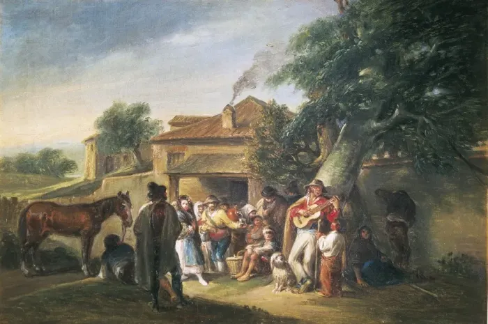 Framed Print : ALENZA y NIETO, Leonardo (1807-1845). Escena Framed Print : ALENZA y NIETO, Leonardo (1807-1845). Escena
