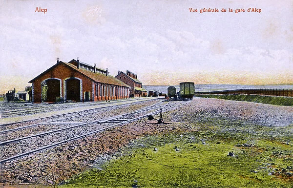 Aleppo, Syria - General view of the Railway Station