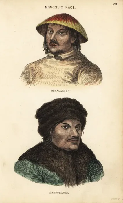 Framed Print : Aleut man of Unalaska and Itelmen man of Kamchatka Framed Print : Aleut man of Unalaska and Itelmen man of Kamchatka