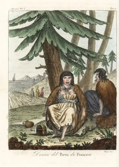 Framed Print : Aleutian women of Porto de Francesi, Alaska Framed Print : Aleutian women of Porto de Francesi, Alaska