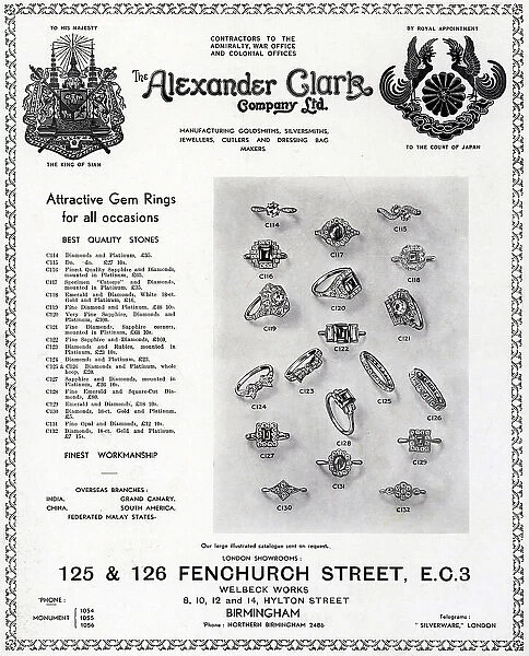 The Alexander Clark Company Advertisement