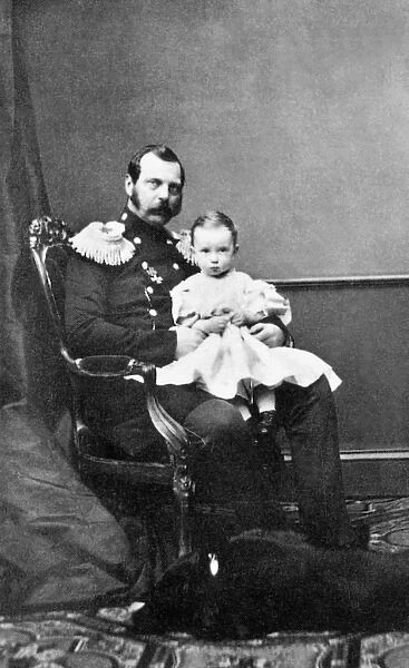 Alexander II with Grand Prince Pavel