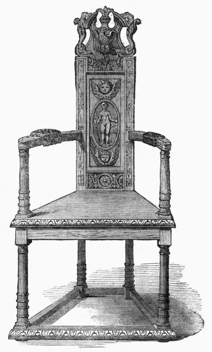 Framed Print : Alexander Popes Chair, 1862 Framed Print : Alexander Popes Chair, 1862