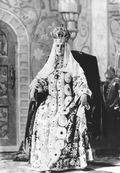 Alexandra Feodorovna in Traditional Costume