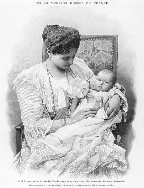 Alexandra / Ils 1901. ALEKSANDRA FYODOROVNA Empress of Russia