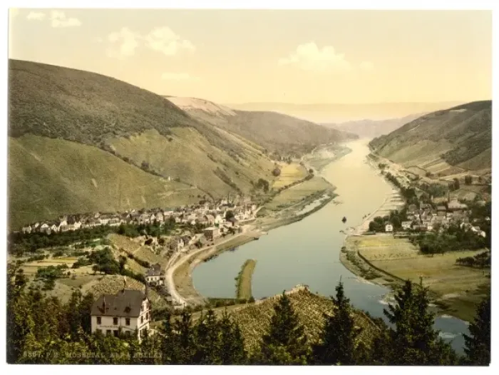 Framed Print : Alf and Bullay, Moselle, valley of, Germany Framed Print : Alf and Bullay, Moselle, valley of, Germany