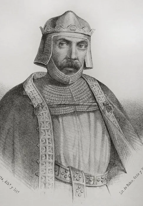 Framed Print : Alfonso II of Asturias (c. 760-842). Called the Chaste Framed Print : Alfonso II of Asturias (c. 760-842). Called the Chaste
