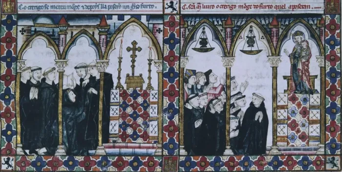 Framed Print : Alfonso X, called The Wise (1221-1284). Cantigas Framed Print : Alfonso X, called The Wise (1221-1284). Cantigas