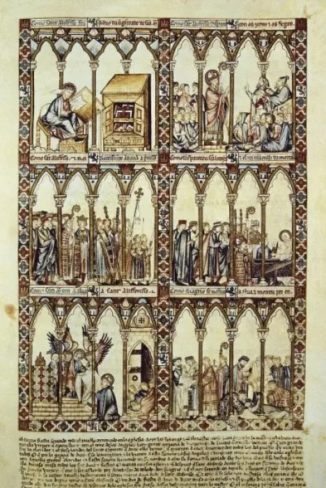 Framed Print : Alfonso X, called The Wise (1221-1284). Cantigas Framed Print : Alfonso X, called The Wise (1221-1284). Cantigas