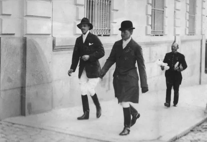 Framed Print : Alfonso XIII off to play polo Framed Print : Alfonso XIII off to play polo