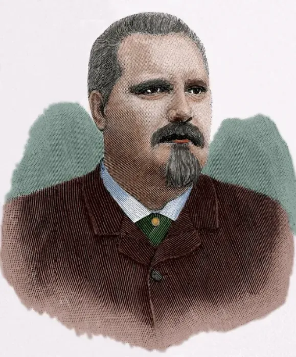 Framed Print : Alfred Hedenstierna (1852-1906). Engraving. Colored Framed Print : Alfred Hedenstierna (1852-1906). Engraving. Colored