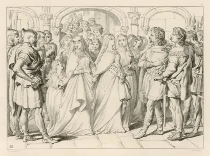 Framed Print : Alftruda & Hereward Framed Print : Alftruda & Hereward