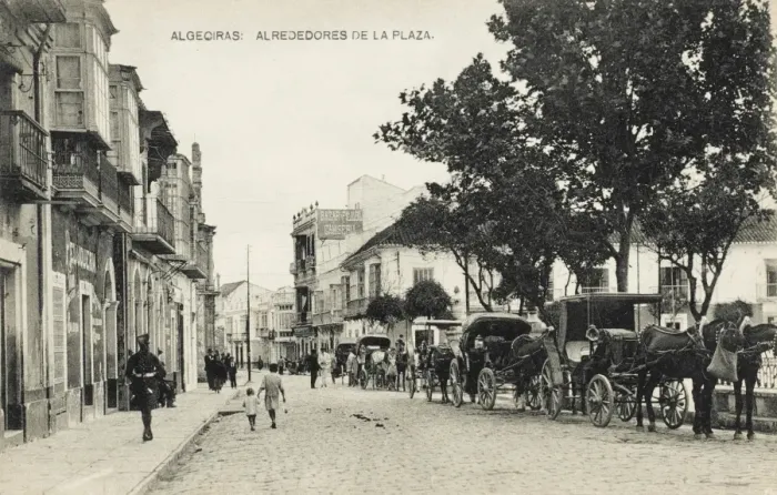 Framed Print : Algeceras, Spain - Street Scene Framed Print : Algeceras, Spain - Street Scene