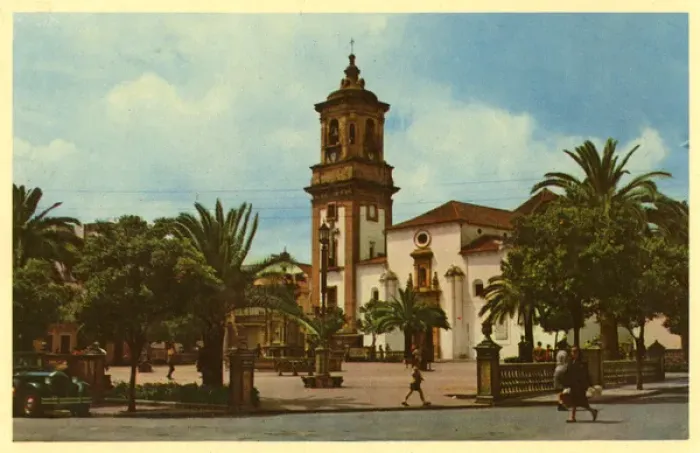 Framed Print : Algeciras, Spain - General Franco Square Framed Print : Algeciras, Spain - General Franco Square