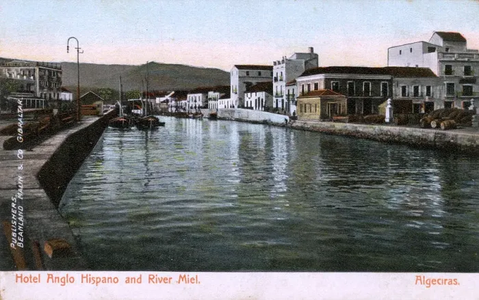 Framed Print : Algeciras, Spain - Hotel Anglo Hispano and the River Miel Framed Print : Algeciras, Spain - Hotel Anglo Hispano and the River Miel