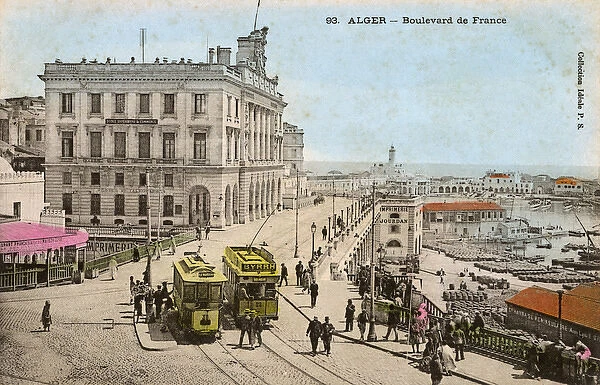 Algeria - Algiers, Boulevard de France et L Amiraute