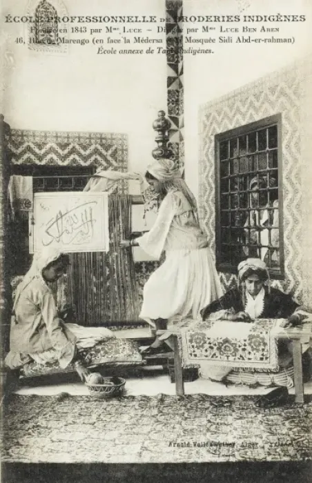 Framed Print : Algeria - Charitable Embroidery School Framed Print : Algeria - Charitable Embroidery School