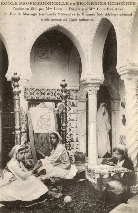 Framed Print : Algeria - Charitable Embroidery School Framed Print : Algeria - Charitable Embroidery School
