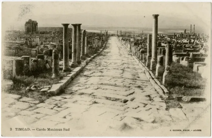 Framed Print : Algeria - Timgad - Street Framed Print : Algeria - Timgad - Street