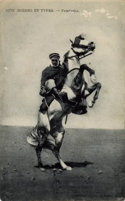 Framed Print : Algerian soldier on horseback Framed Print : Algerian soldier on horseback